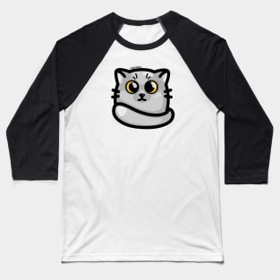 Chonky Boi - Kitty (Gray) Baseball T-Shirt